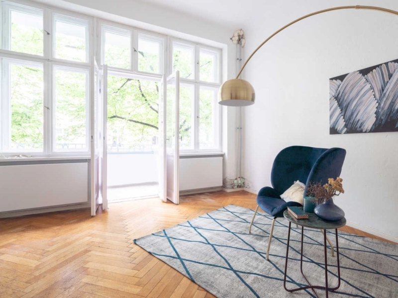 Helle 3-Zimmer-Wohnung mit Terrasse in der prestigeträchtigen Gegend Berlin-Charlottenburg