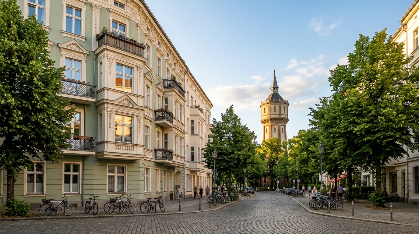 Wohnung kaufen Prenzlauer Berg: sanierte Altbauten am Kollwitzkiez mit Wasserturm
