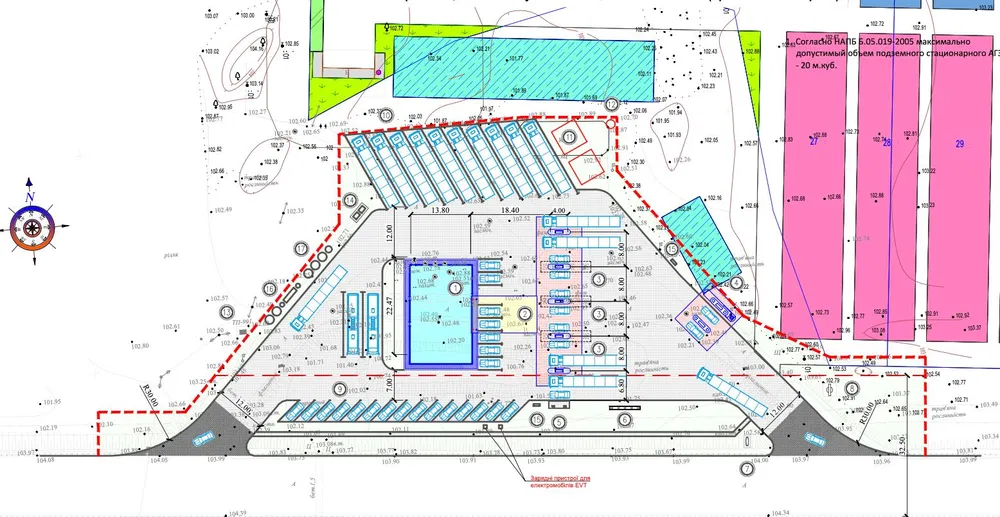 Grundstück für eine Tankstelle / Gewerbe an der Straße Kiew - Boryspil (MOZ)
